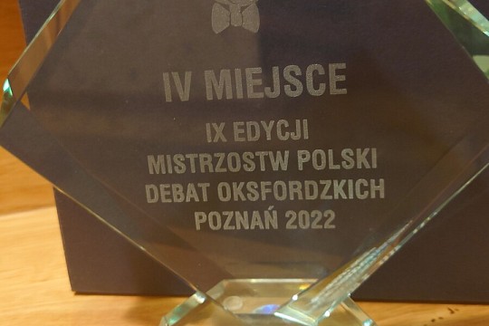 Sukces w Mistrzostwach Polski Debat Oksfordzkich